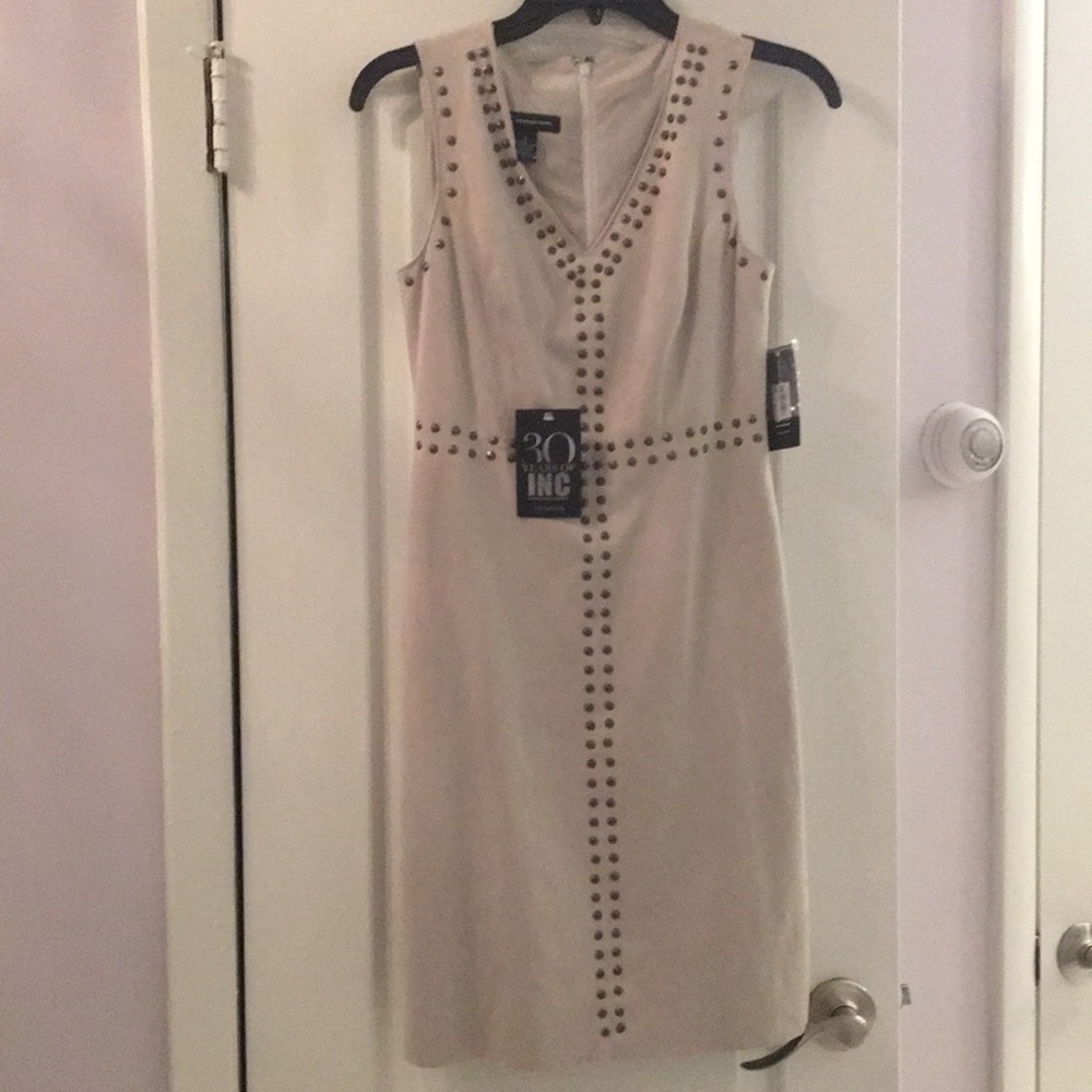 suede INC dress. new with tags.